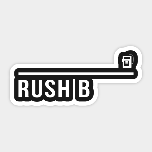 Minimal Rush B Csgo Sticker TeePublic